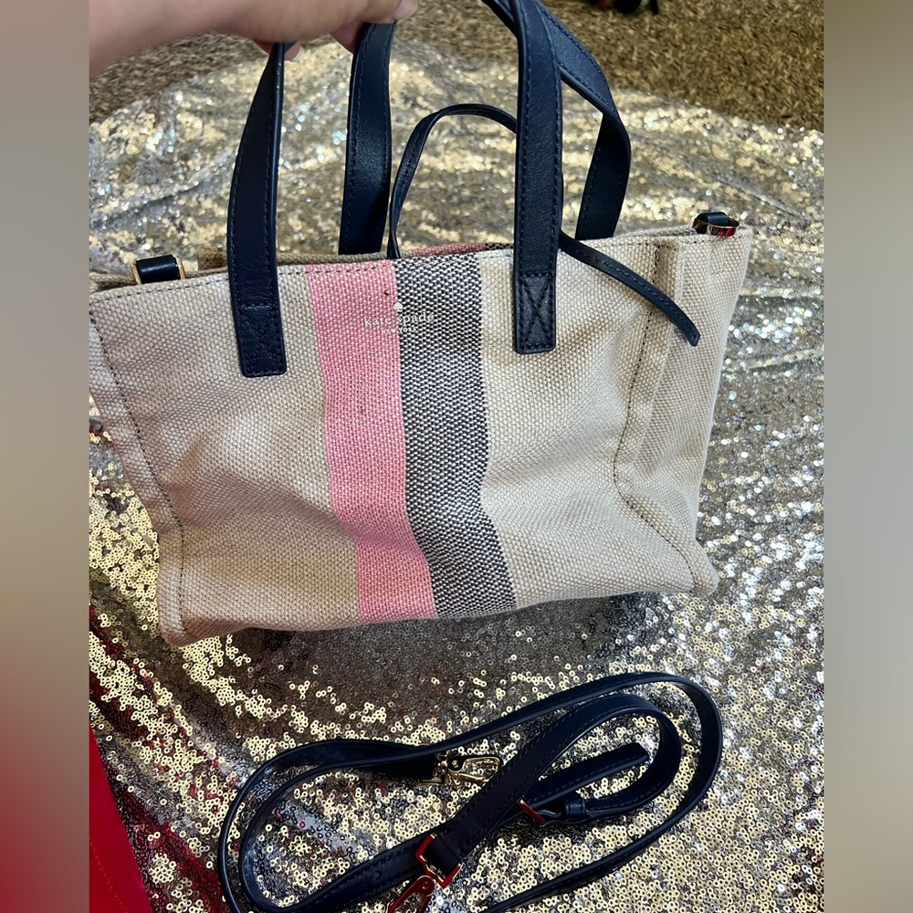 Kate Spade Beige and Pink Crossbody Bag